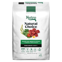 Nourriture sèche pour chiens adultes NUTRO NATURAL CHOICE Recette avec agneau et riz brun image
