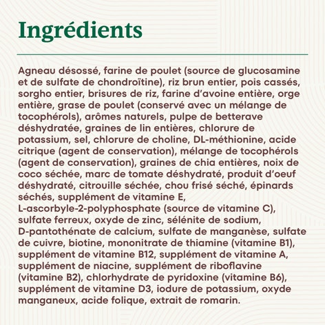 Nourriture sèche pour chiens adultes de grande race NUTRO NATURAL CHOICE Recette avec agneau et riz brun image 1