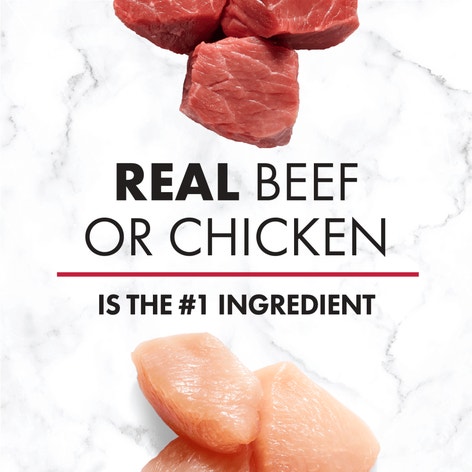 NUTRO™ Natural Choice™ Adult Cuts in Gravy Tender Chicken, Sweet Potato & Pea Stew and Simmered Beef & Potato Stew image 1