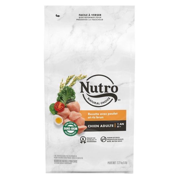 Nourriture sèche pour chiens adultes NUTRO(MC) NATURAL CHOICE(MC) Recette avec poulet et riz brun image 1