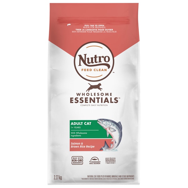 Nourriture sèche pour chats adultes NUTRO(MC) WHOLESOME ESSENTIALS(MC) Recette avec saumon et riz brun image 1