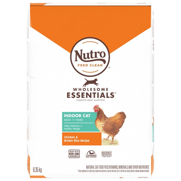 Nourriture sèche pour chats adultes d’intérieur NUTRO(MC) WHOLESOME ESSENTIALS(MC) Recette avec poulet et riz brun image 1
