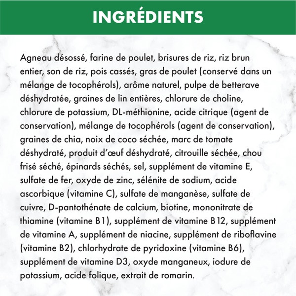 Nourriture sèche pour chiens adultes NUTRO(MC) NATURAL CHOICE(MC) Recette avec agneau et riz brun image 6