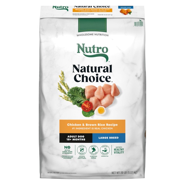 NUTRO NATURAL CHOICE Large Breed Adult Chicken & Brown Rice Recipe image 1