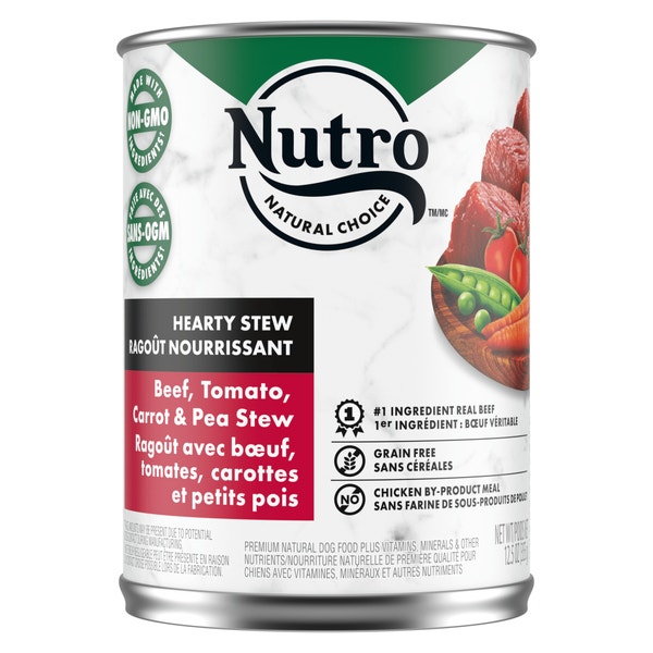 Nourriture humide pour chiens adultes NUTRO(MC) Natural Choice(MC) Ragoût nourrissant Bœuf, tomates, carottes et petits pois image 1