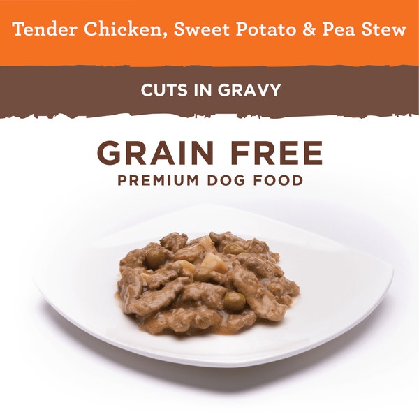 NUTRO™ Natural Choice™Adult Cuts in Gravy Tender Chicken, Sweet Potato & Pea Stew image 2