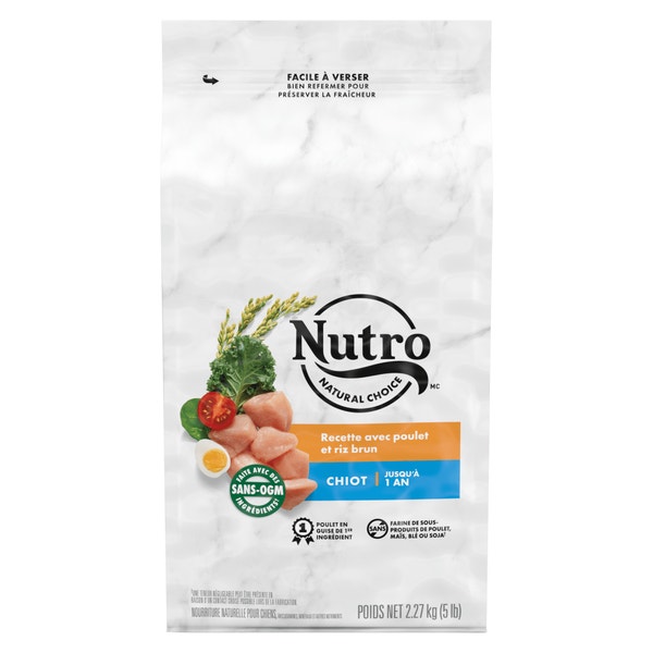 Nourriture sèche pour chiots NUTRO(MC) NATURAL CHOICE(MC) Recette avec poulet et riz brun image 1