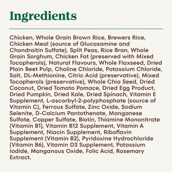NUTRO NATURAL CHOICE Large Breed Senior Chicken & Brown Rice Recipe image 4