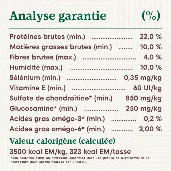 Nourriture sèche pour chiens âgés de grande race NUTRO NATURAL Recette avec poulet et riz brun image 3
