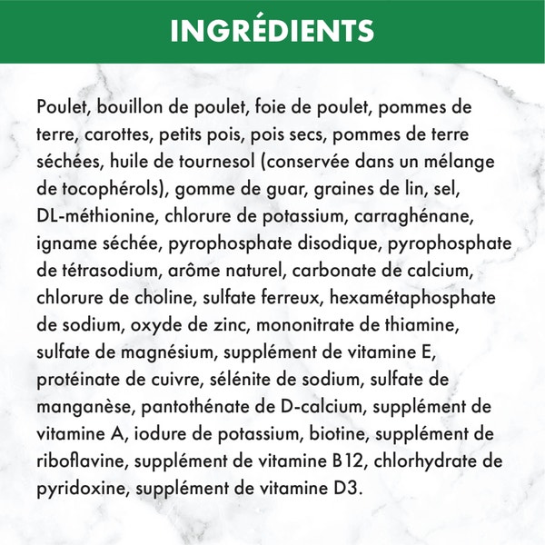 Nourriture humide pour chiens adultes NUTRO(MC) Natural Choice(MC) Pain de viande de première qualité Recette avec poulet, pommes de terre, carottes et petits pois image 6
