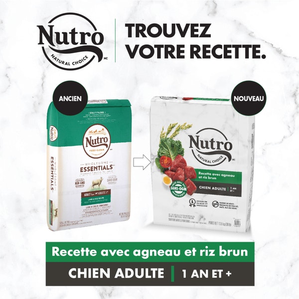 Nourriture sèche pour chiens adultes NUTRO(MC) NATURAL CHOICE(MC) Recette avec agneau et riz brun image 3