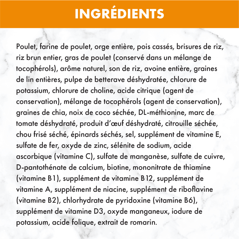 Nourriture sèche pour chiens adultes de petite race NUTRO(MC) NATURAL CHOICE(MC) Recette avec poulet et riz brun ingredients image