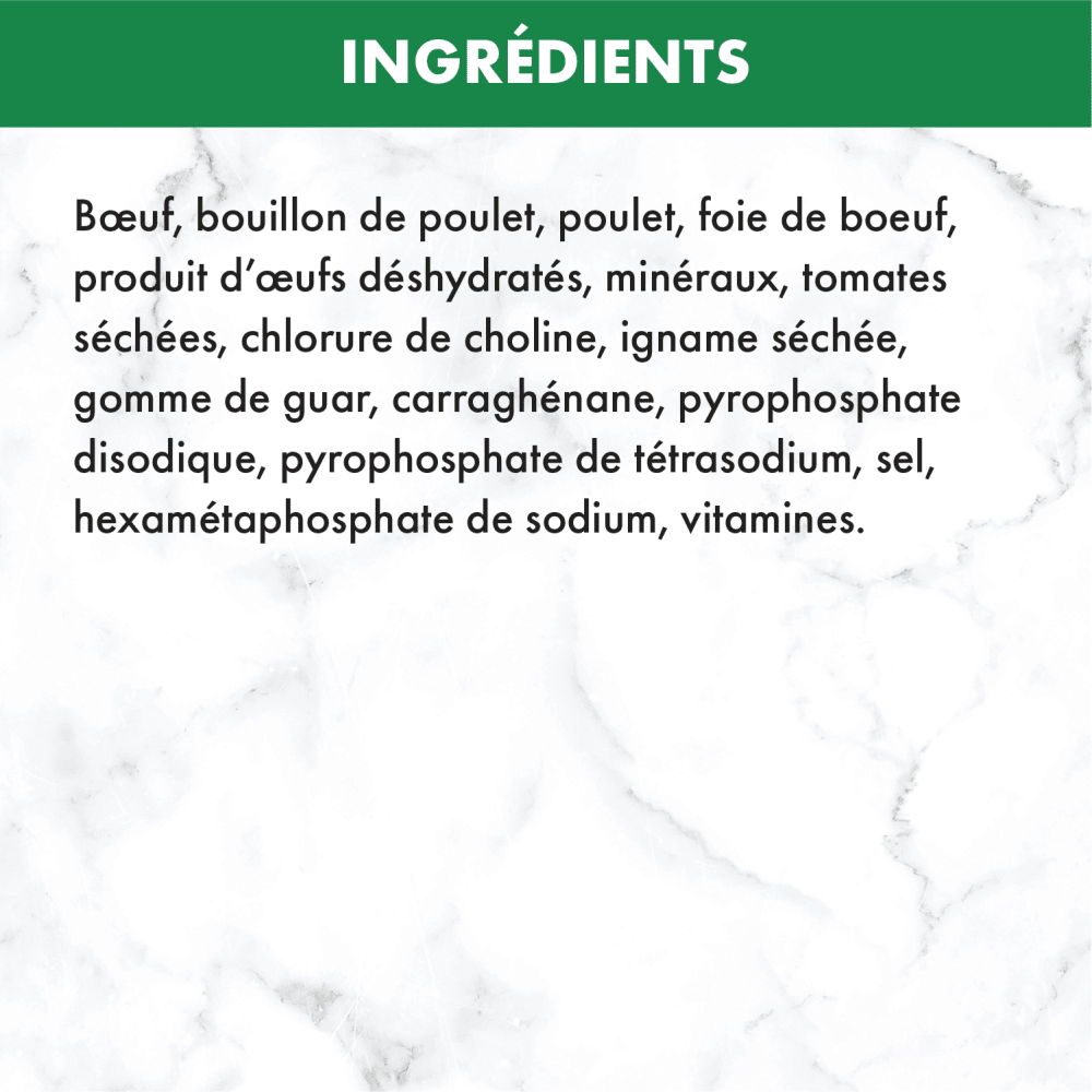Nourriture humide pour chiens adultes NUTRO(MC) Natural Choice(MC) Pâté Recette au bœuf tendre ingredients image