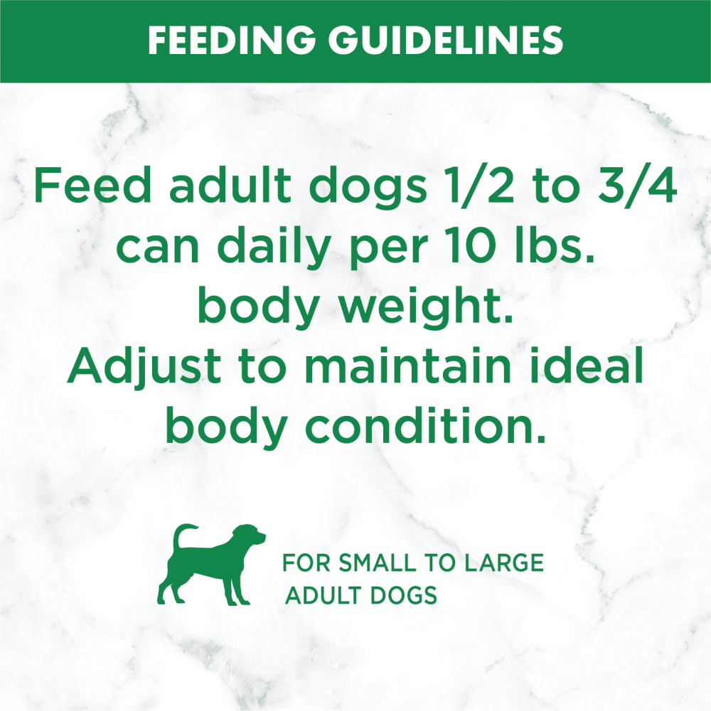 NUTRO™ Natural Choice™ Hearty Stew Adult Tender Chicken, Carrot & Pea Stew feeding guidelines image