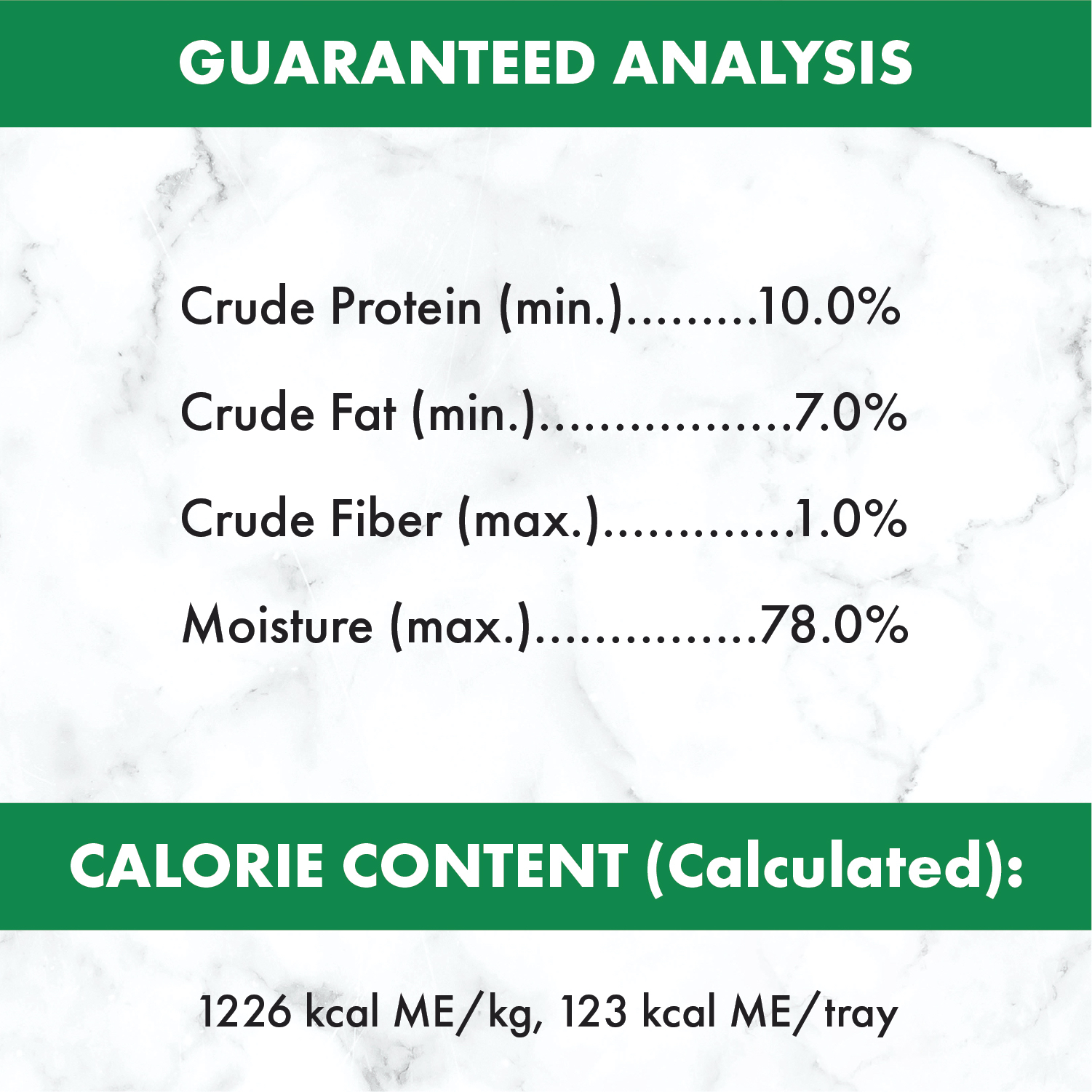 NUTRO™ Natural Choice™ Adult Paté Slow Cooked Chicken Recipe guaranteed analysis image