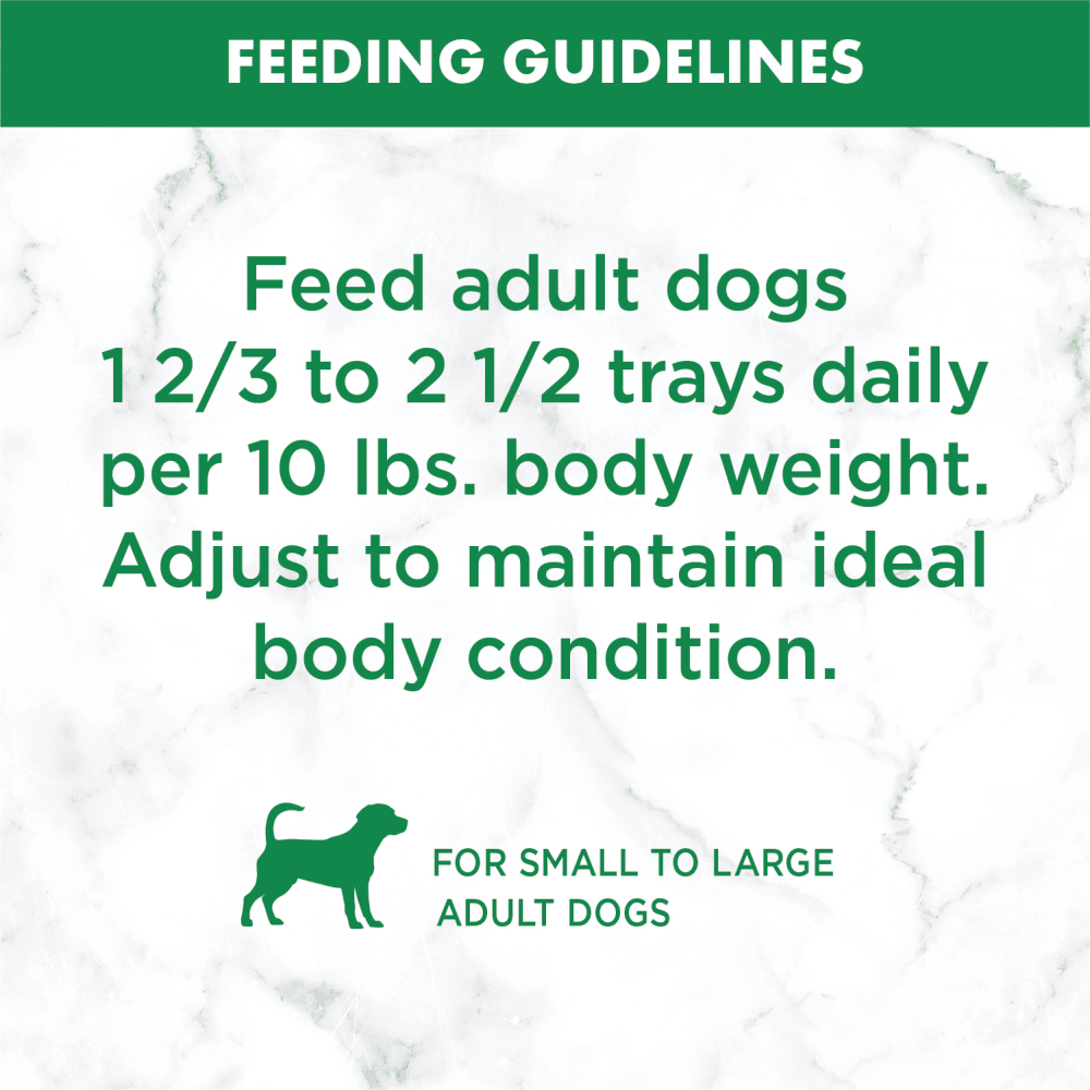 NUTRO™ Natural Choice™Adult Cuts in Gravy Tender Chicken, Sweet Potato & Pea Stew feeding guidelines image