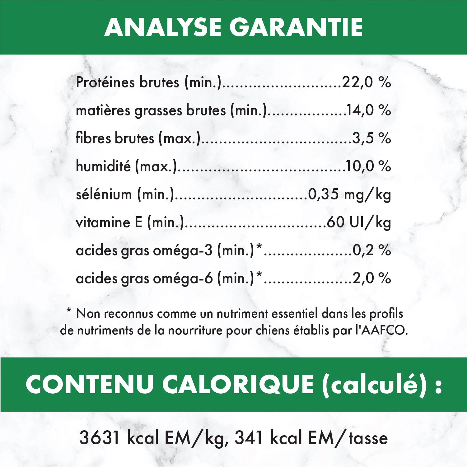 Nourriture sèche pour chiens adultes NUTRO(MC) NATURAL CHOICE(MC) Petites bouchées Recette avec agneau et riz brun guaranteed analysis image