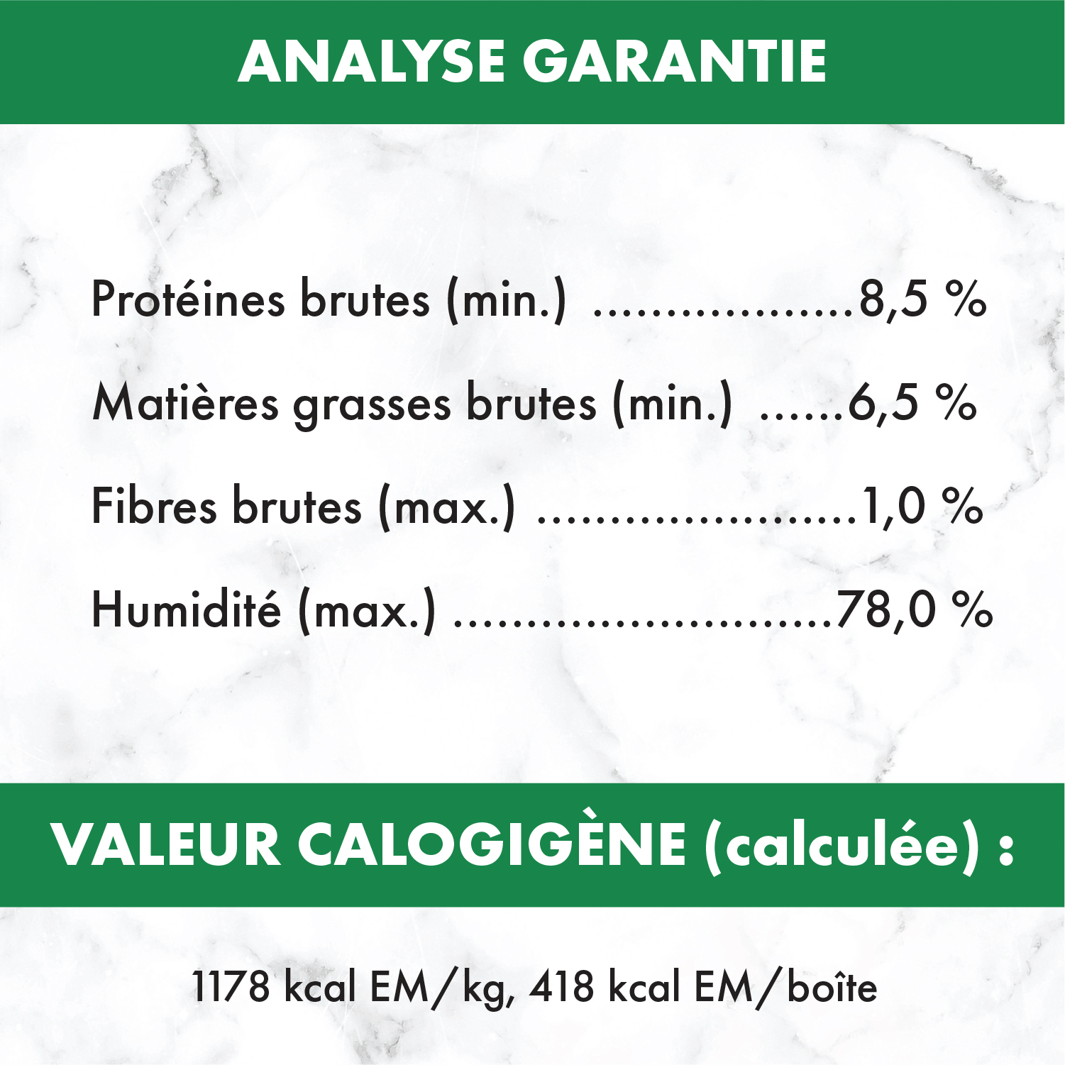 Nourriture humide pour chiens adultes NUTRO(MC) Natural Choice(MC) Pain de viande de première qualité Recette avec poulet, pommes de terre, carottes et petits pois guaranteed analysis image