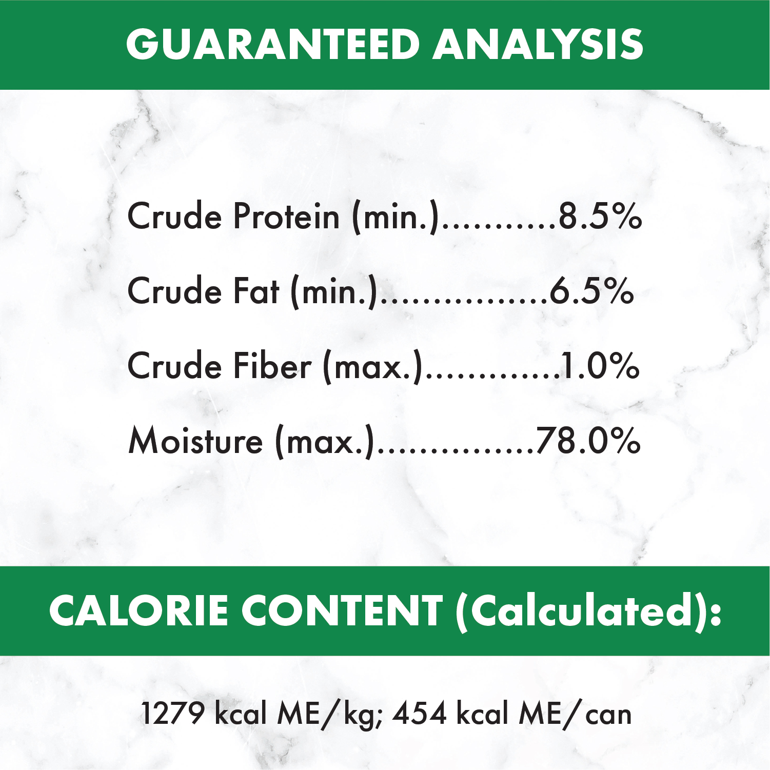 NUTRO™ Natural Choice™ Premium Loaf Adult Chicken, Potato, Carrot & Pea Recipe guaranteed analysis image