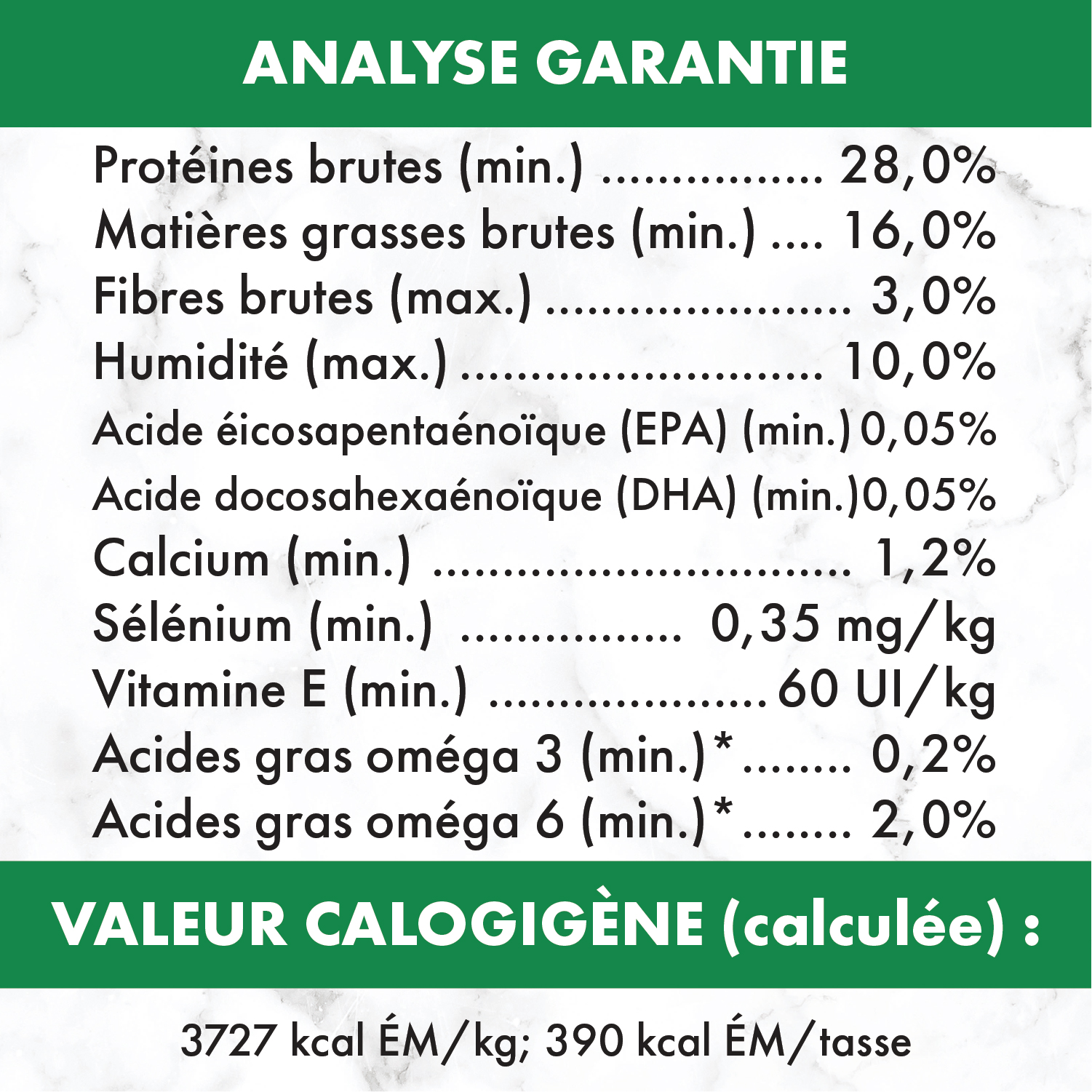 Nourriture sèche pour chiots NUTRO(MC) NATURAL CHOICE(MC) Recette avec poulet et riz brun guaranteed analysis image