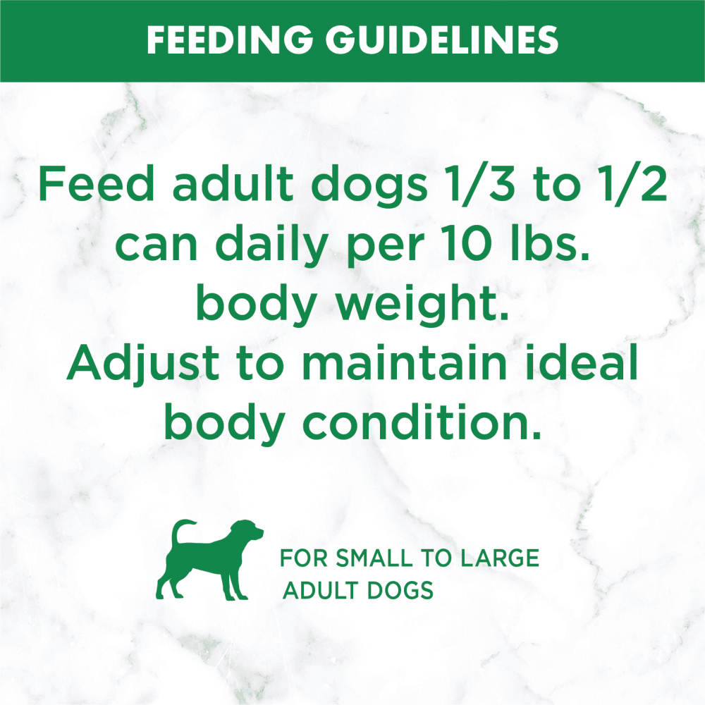NUTRO™ Natural Choice™ Premium Loaf Adult Beef, Sweet Potato & Carrot Recipe feeding guidelines image