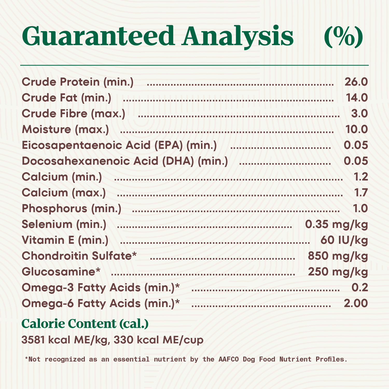 NUTRO NATURAL CHOICE Large Breed Puppy Lamb & Brown Rice Recipe guaranteed analysis image